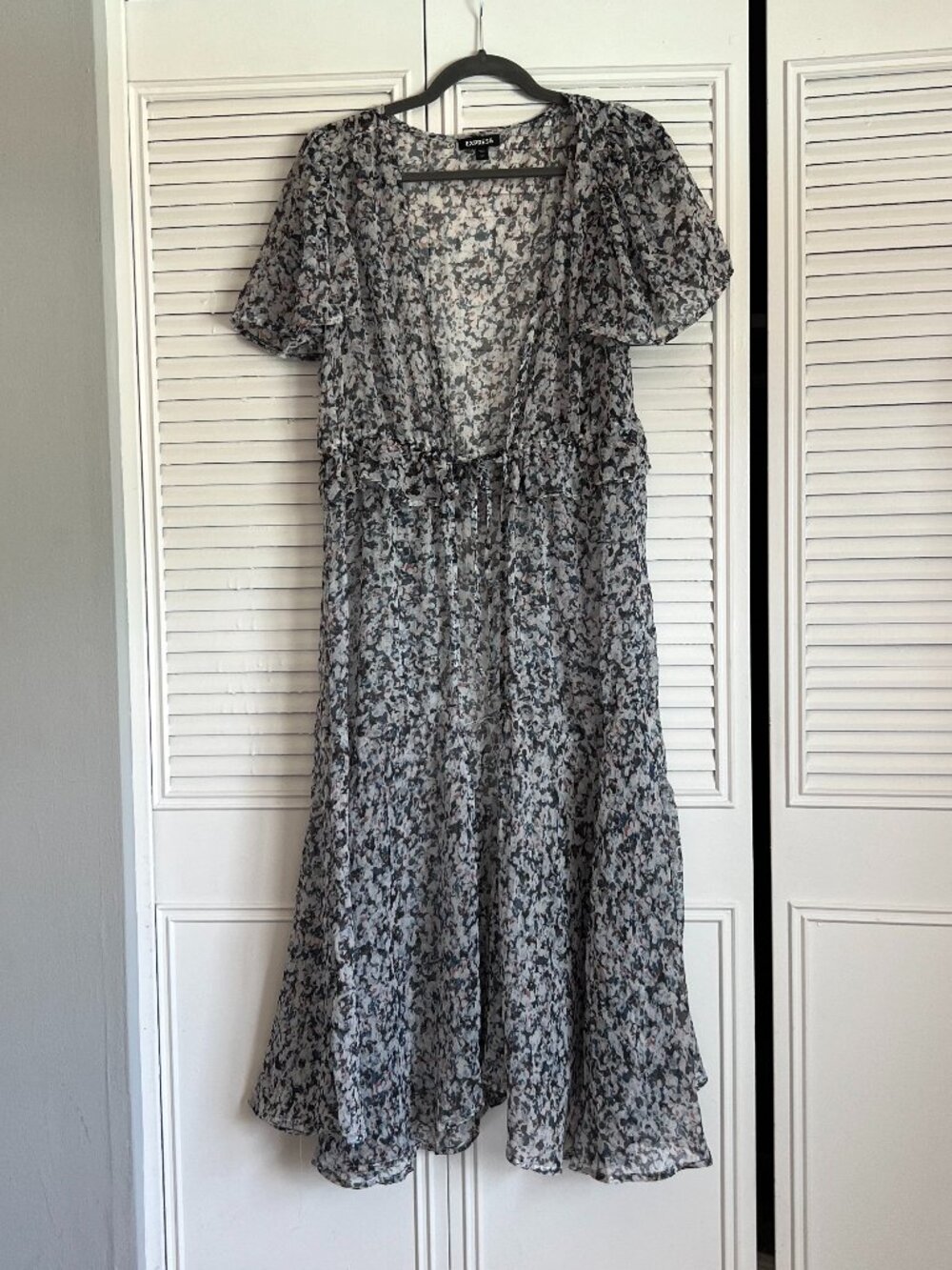 Express Floral Kimono with Front Bow